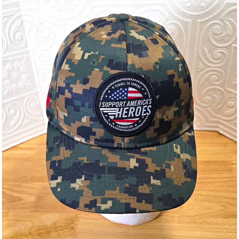 T2T.org Digital Camo Adjustable Cap I Support America's Heroes
